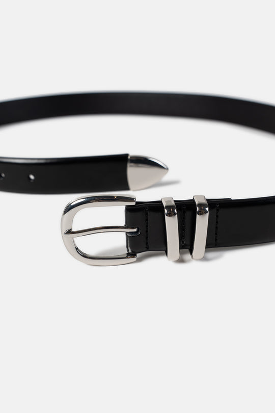Dual-Keeper Leather Belt