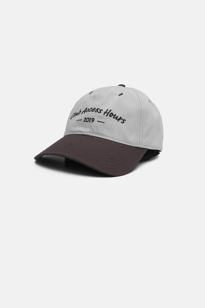 BEIGE CLUB ACCESS COTTON CAP