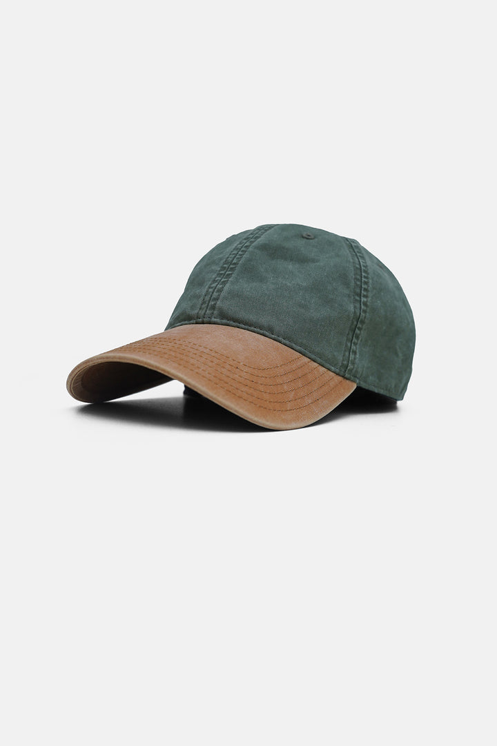 OLIVE CONTRAST COTTON CAP