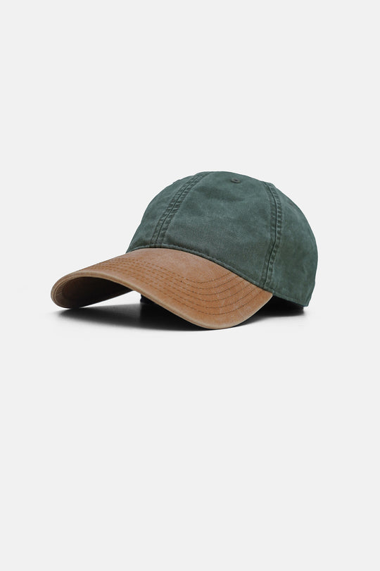 OLIVE CONTRAST COTTON CAP