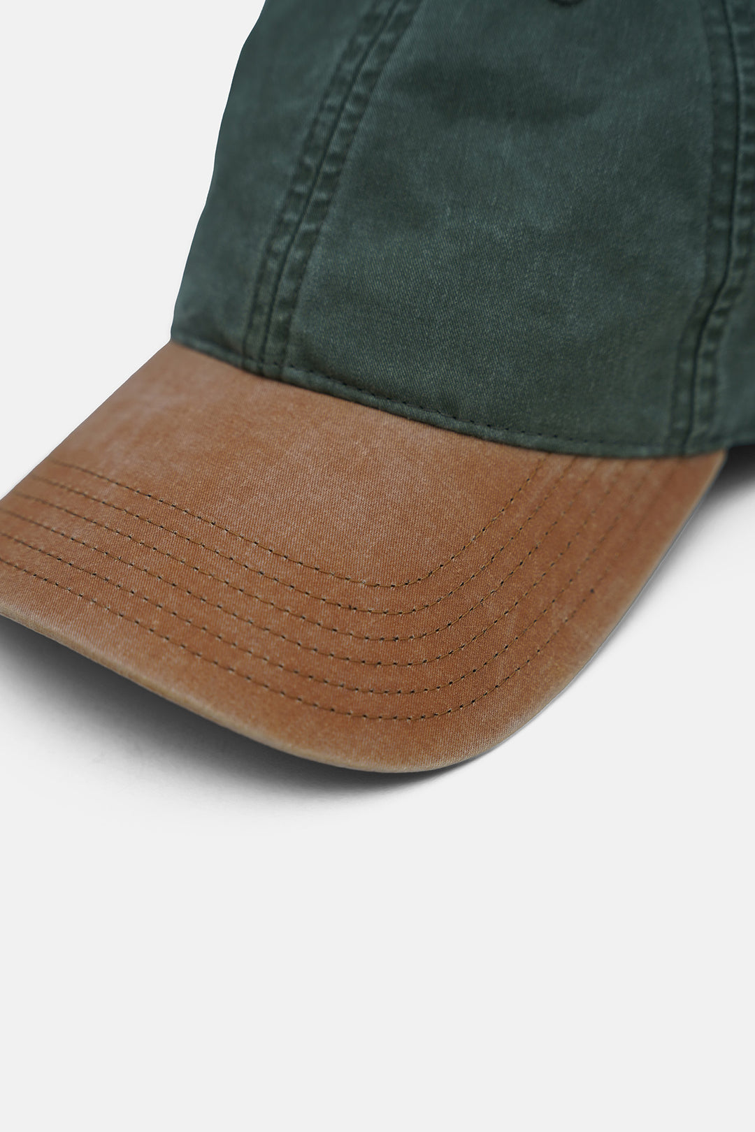OLIVE CONTRAST COTTON CAP