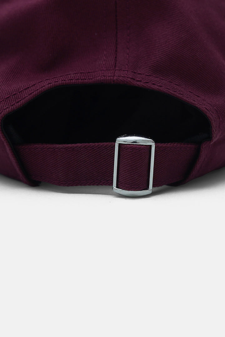 MAROON MONOTONE COTTON CAP