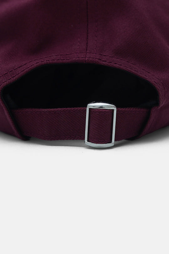MAROON MONOTONE COTTON CAP