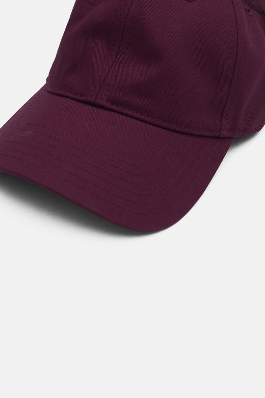 MAROON MONOTONE COTTON CAP