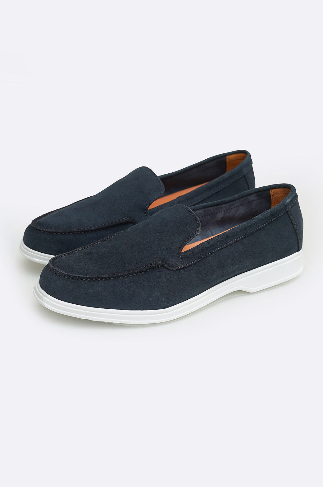 DARK NAVY SUEDE LOAFERS