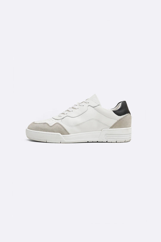 LACE-UP LEATHER SNEAKERS