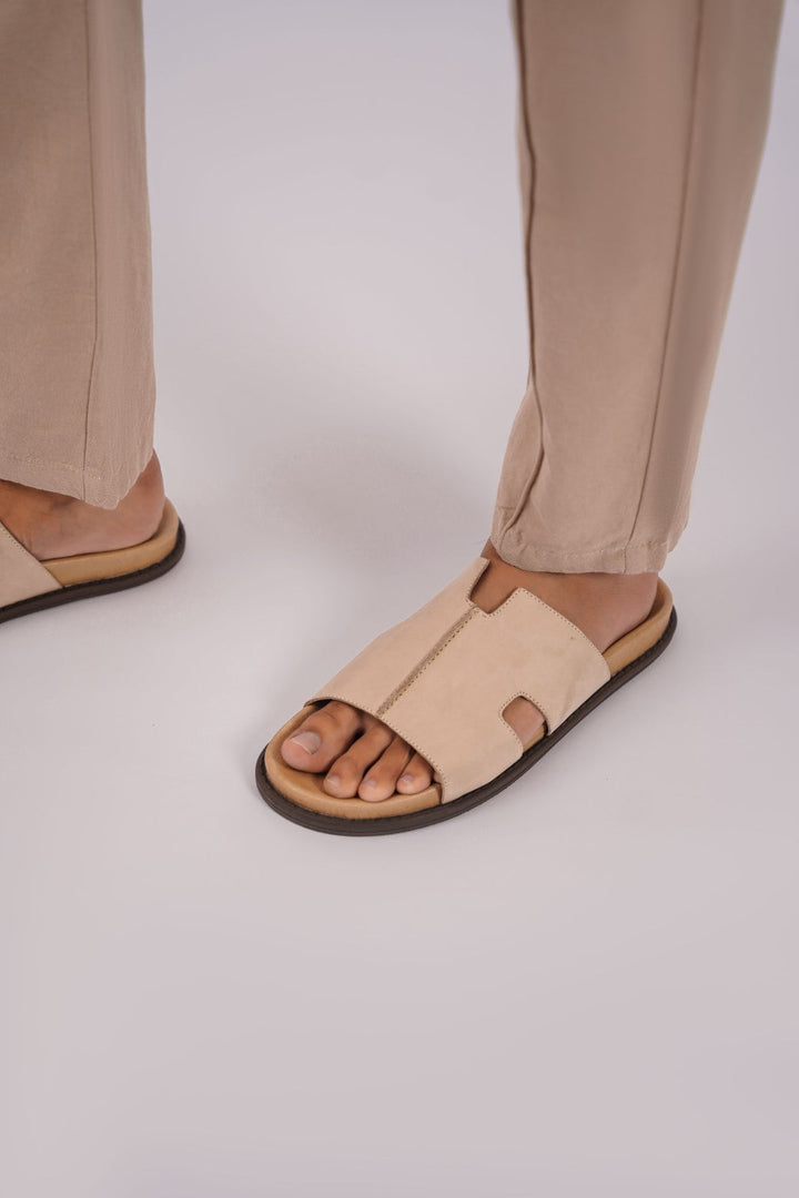 SAND WIDE VAMP SLIDES