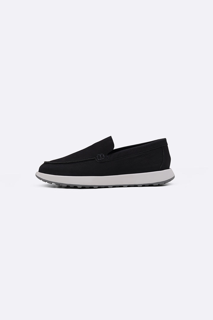 NAVY AIR LEATHER LOAFERS