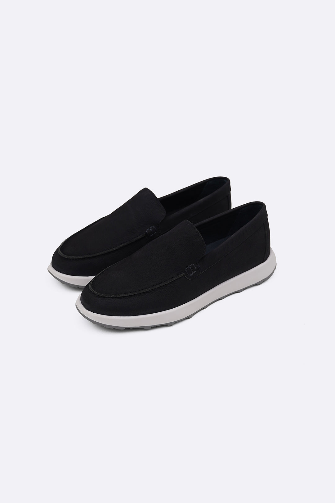 NAVY AIR LEATHER LOAFERS
