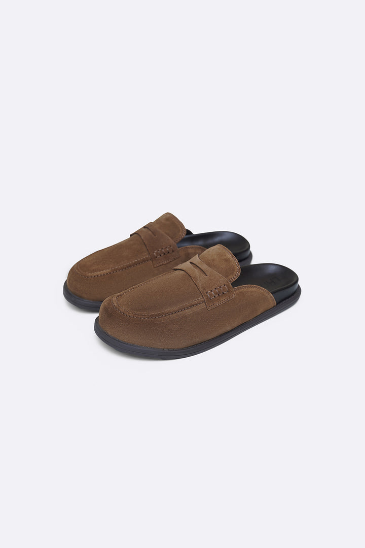SUEDE LEATHER MULES