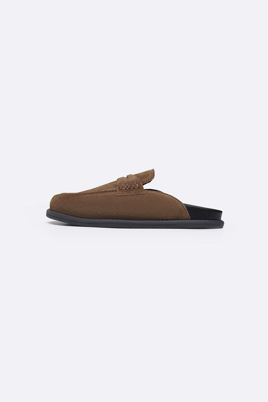 SUEDE LEATHER MULES
