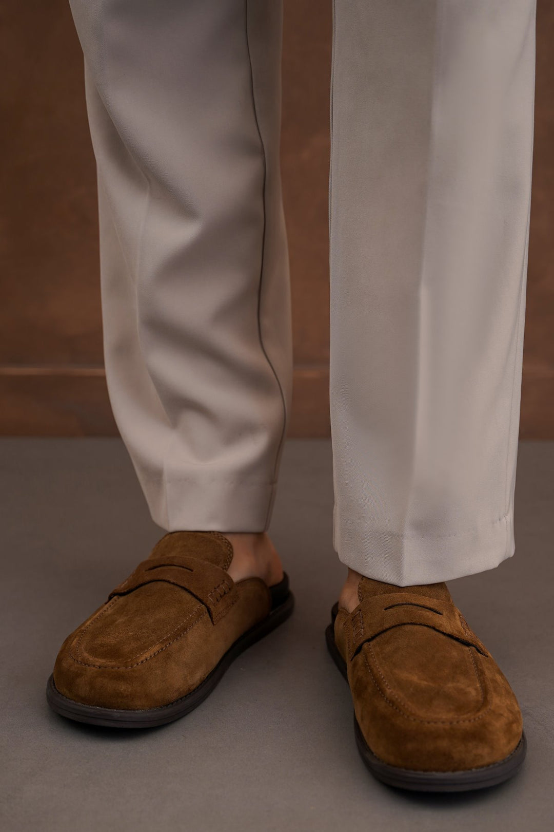 SUEDE LEATHER MULES