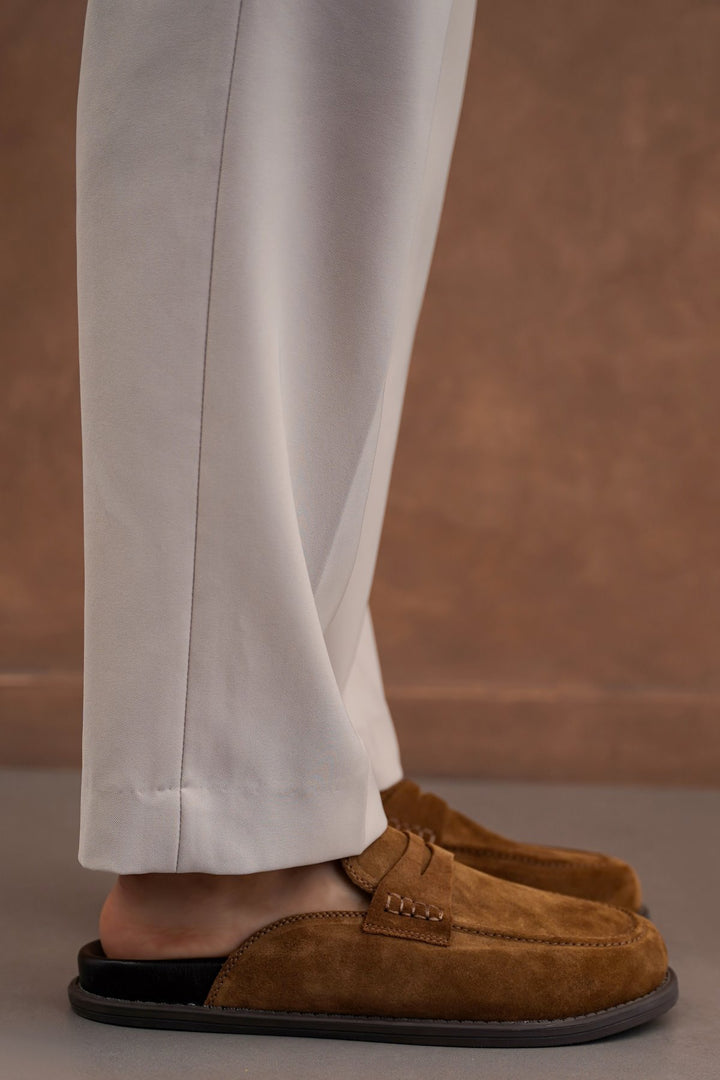 SUEDE LEATHER MULES