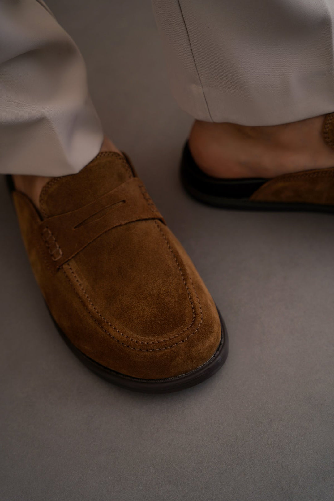 SUEDE LEATHER MULES