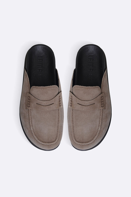SUEDE LEATHER MULES