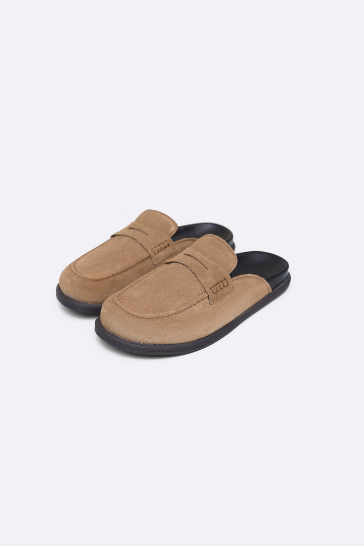 SUEDE LEATHER MULES