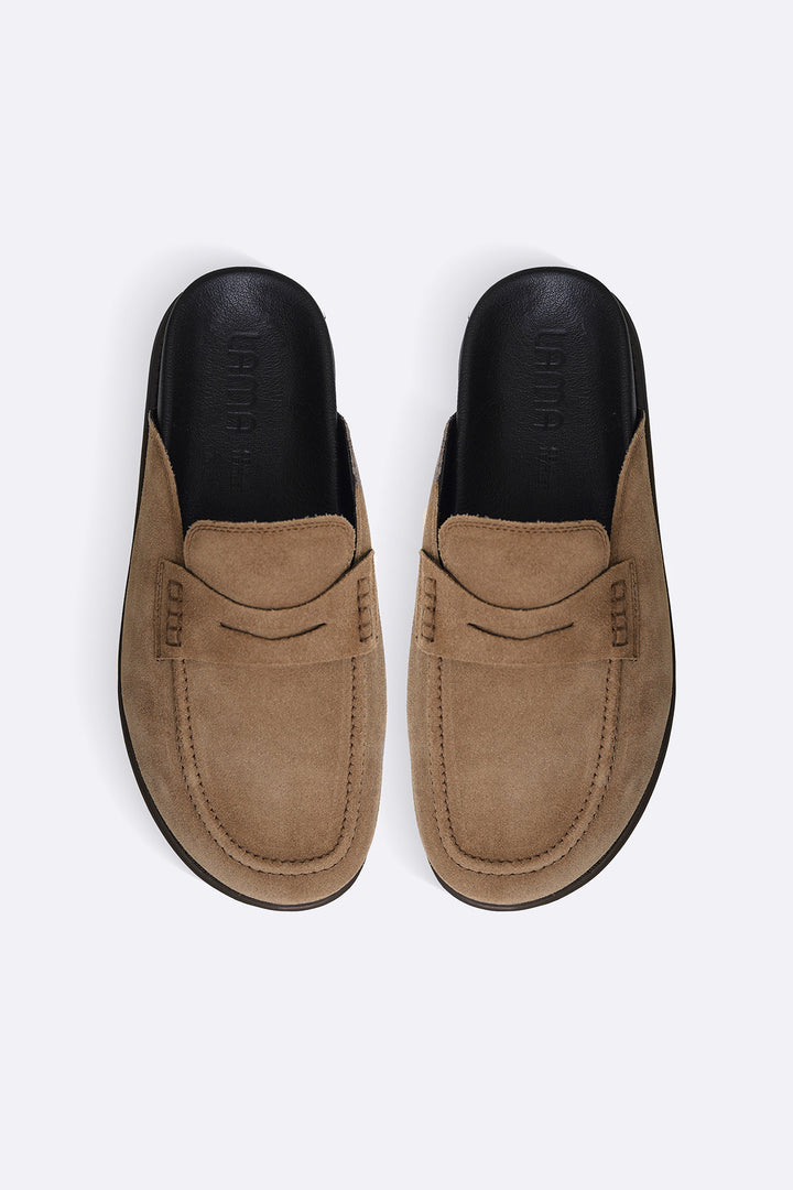 SUEDE LEATHER MULES