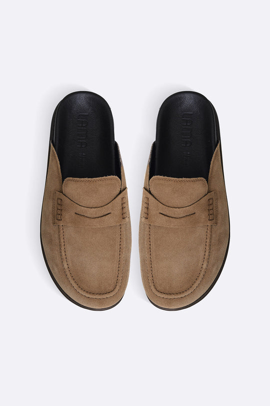 SUEDE LEATHER MULES