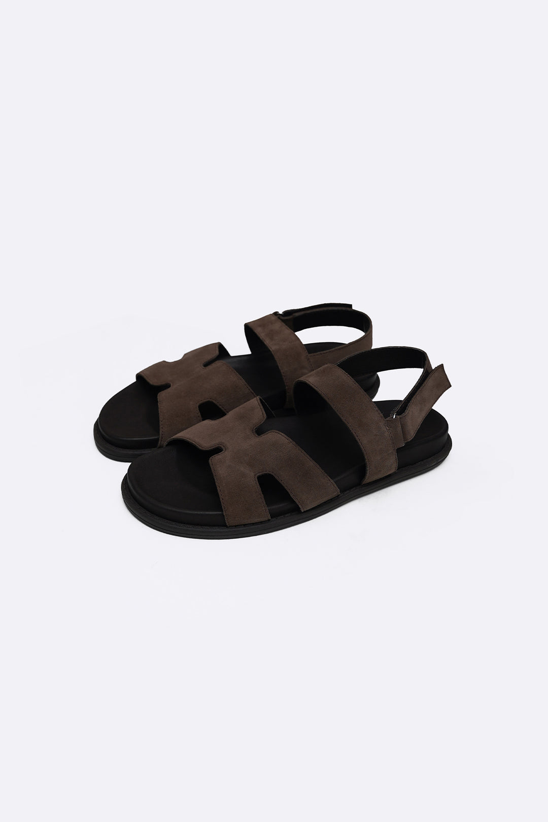 COFFEE CLASSIC SUEDE LEATHER SANDALS