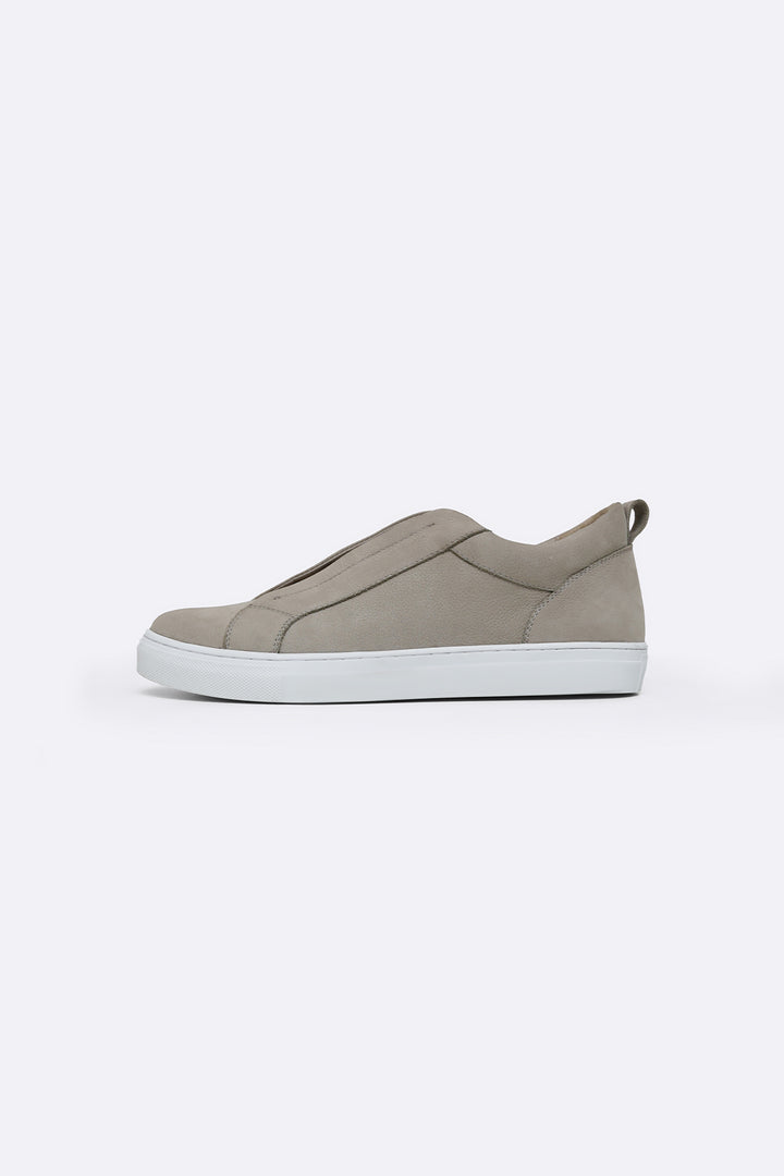 SAND LOW TOP LEATHER SNEAKERS