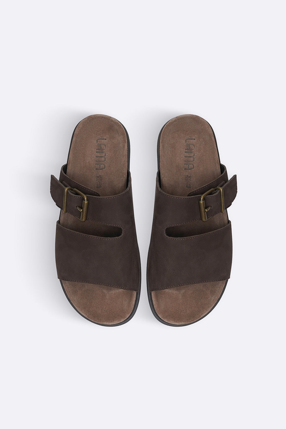 COFFEE CLASSIC LEATHER SLIDES
