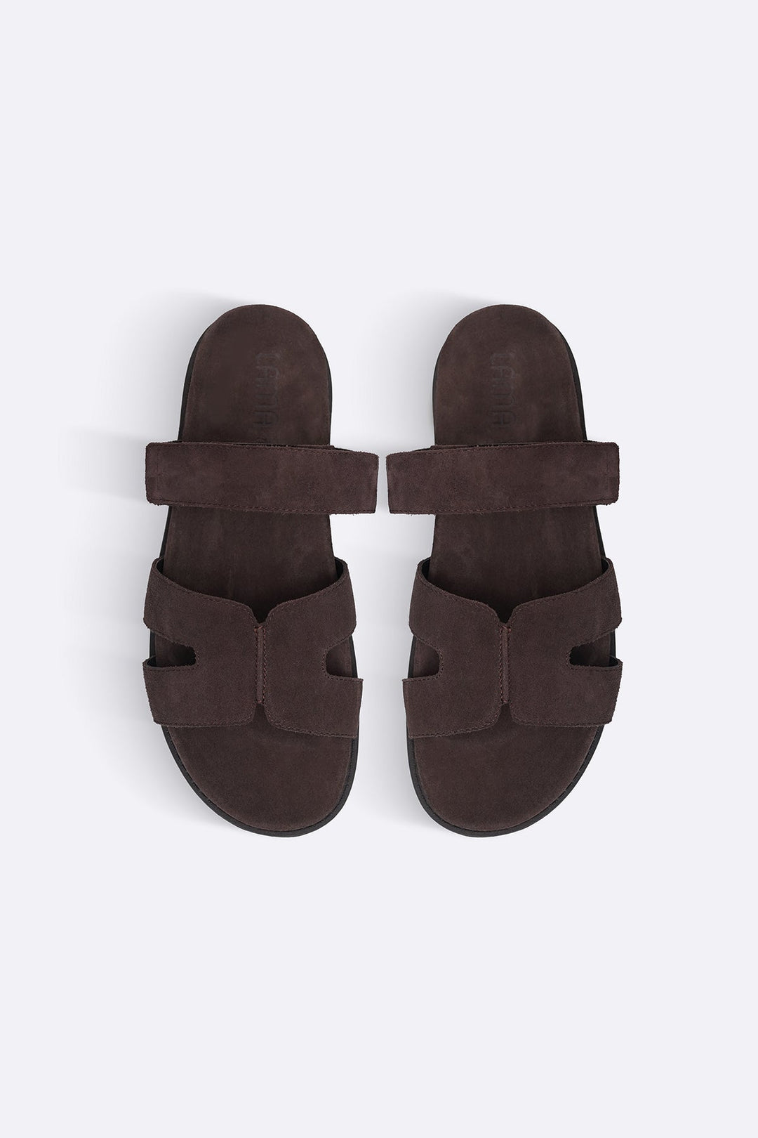 COFFEE CLASSIC SUEDE LEATHER SLIDE