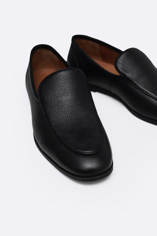 DARK BROWN SMART LEATHER LOAFERS