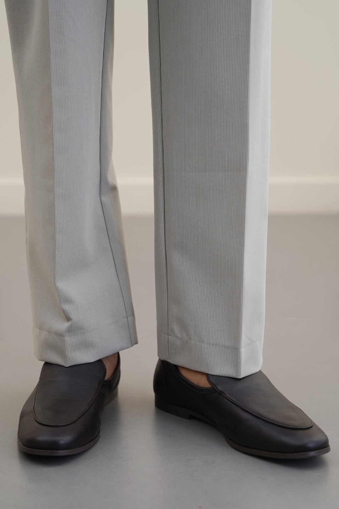 DARK BROWN SMART LEATHER LOAFERS