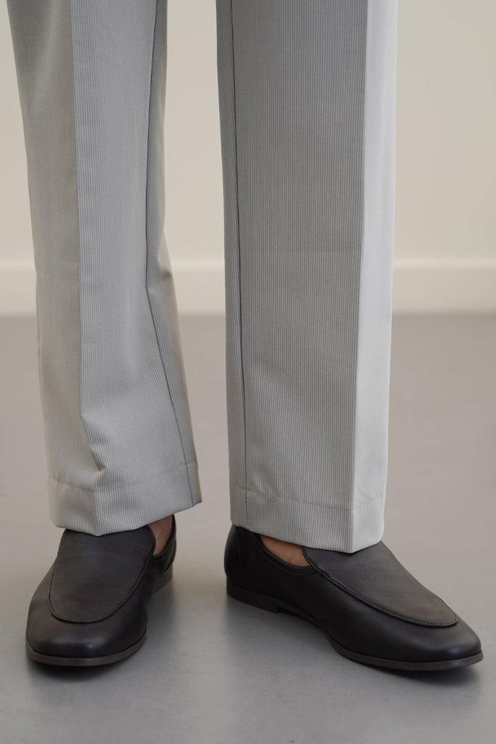 DARK BROWN SMART LEATHER LOAFERS