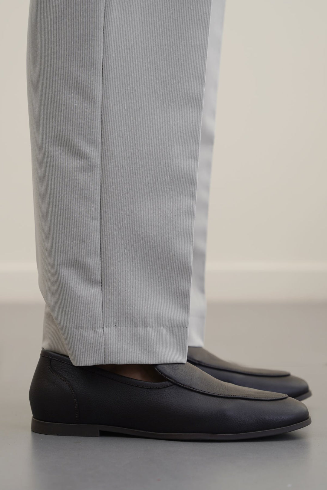 DARK BROWN SMART LEATHER LOAFERS