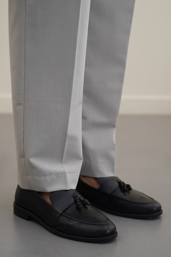 TASSEL LEATHER LOAFERS