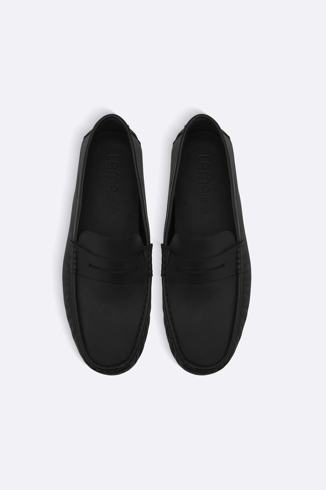 BLACK NAPPA LEATHER DRIVING MOCCASINS