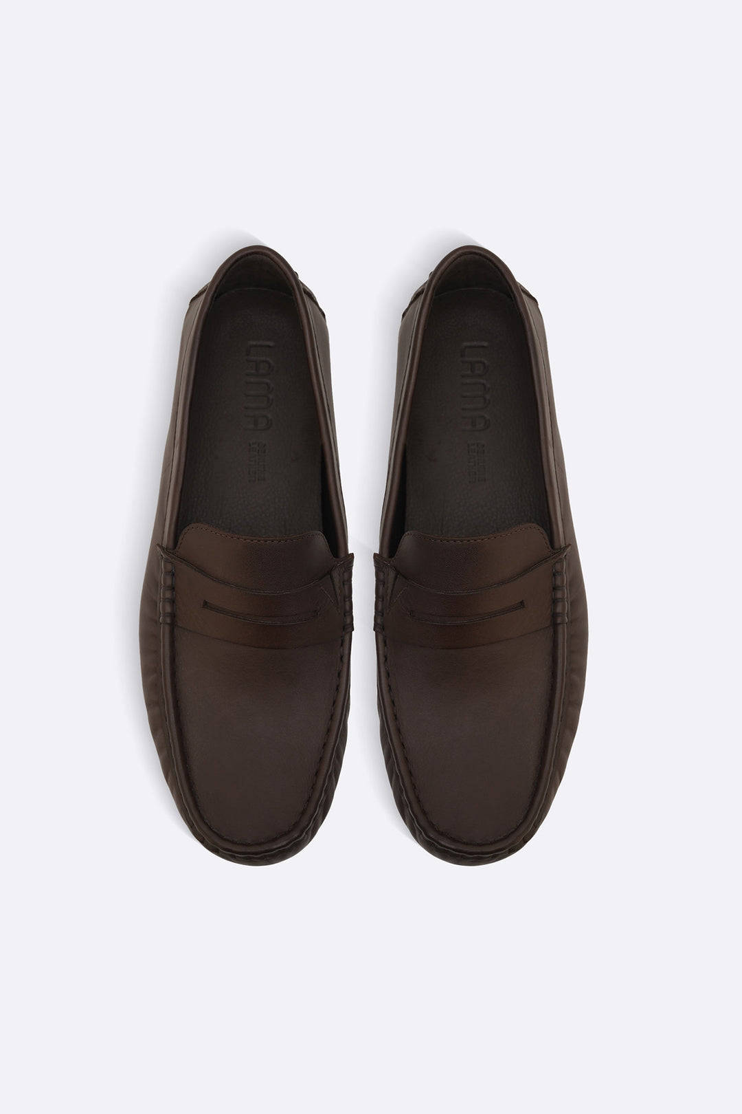 DARK BROWN NAPPA LEATHER DRIVING MOCCASINS