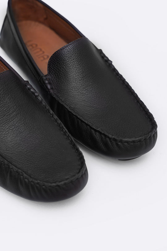 BLACK DRIVING MOCASSINS