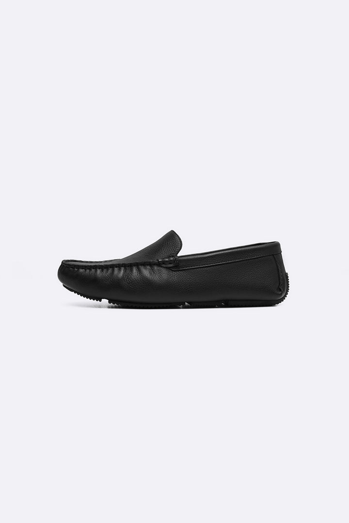 BLACK DRIVING MOCASSINS