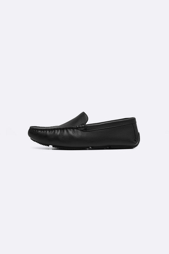 BLACK DRIVING MOCASSINS