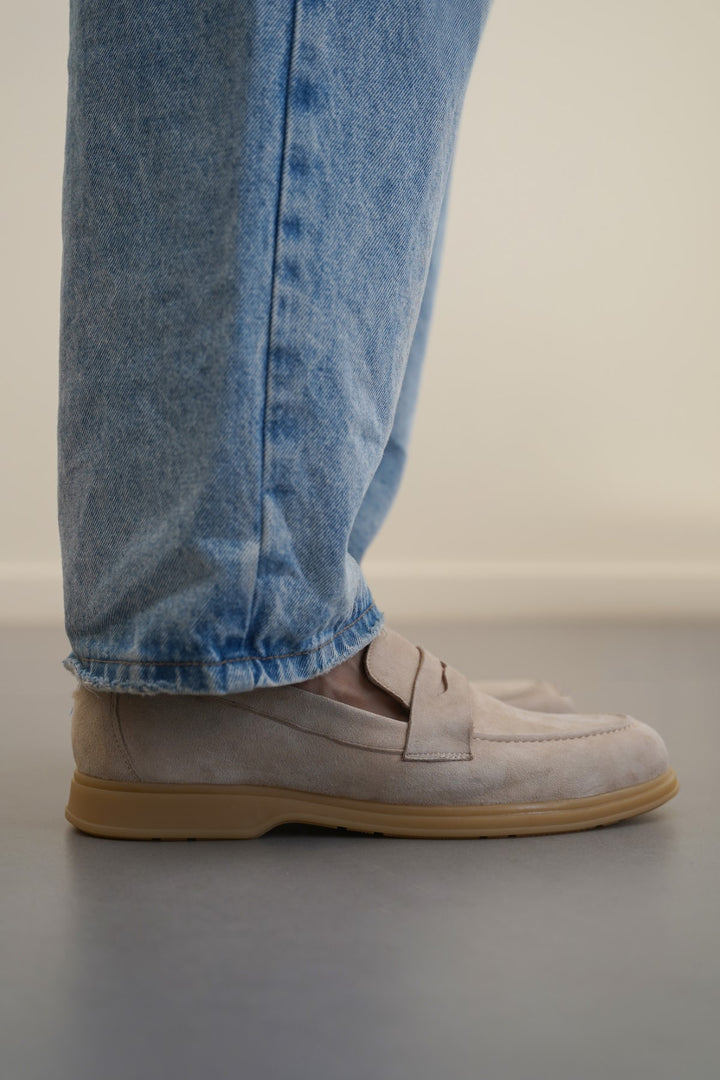 GOAT SUEDE PENNY LOAFERS