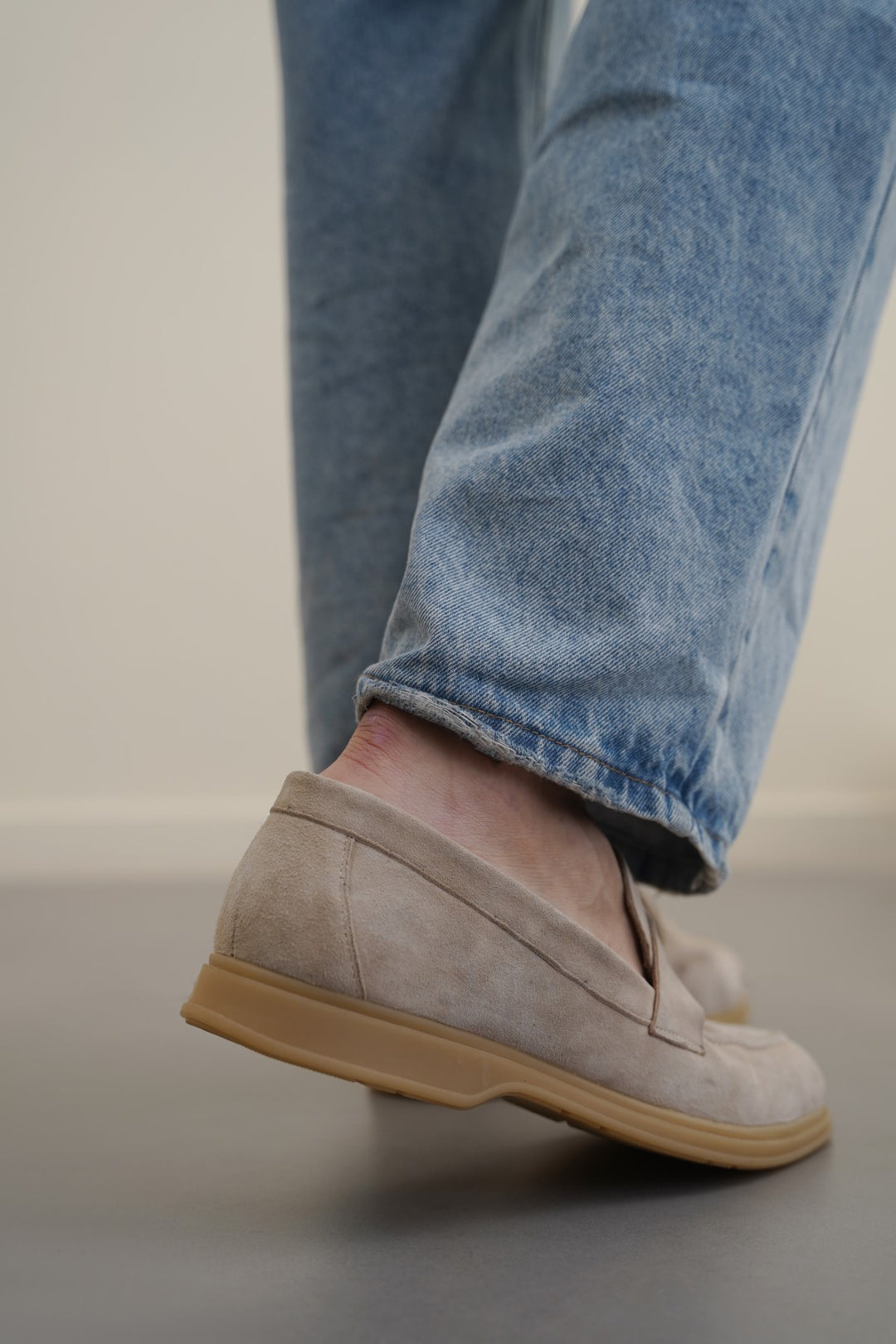 GOAT SUEDE PENNY LOAFERS