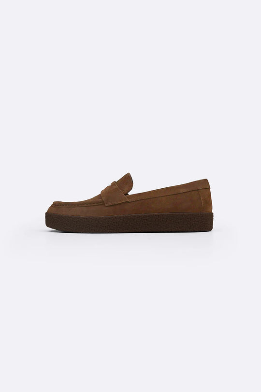SUEDE PENNY FLATS