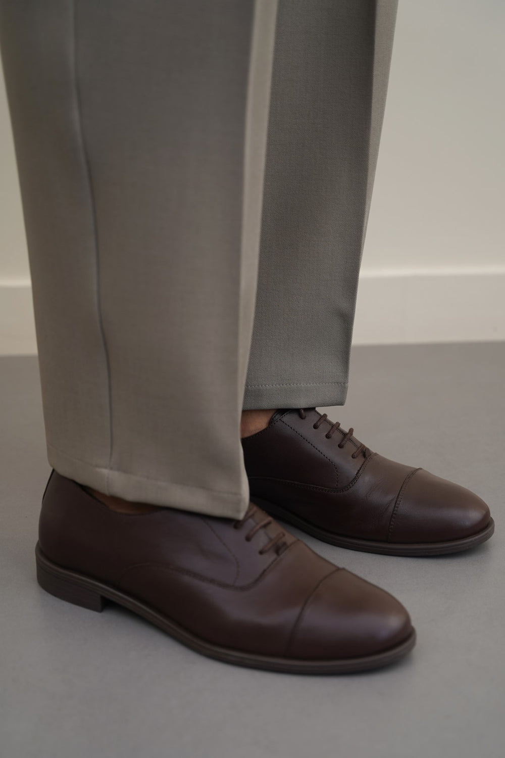 BROWN SMART LEATHER DRESS OXFORD