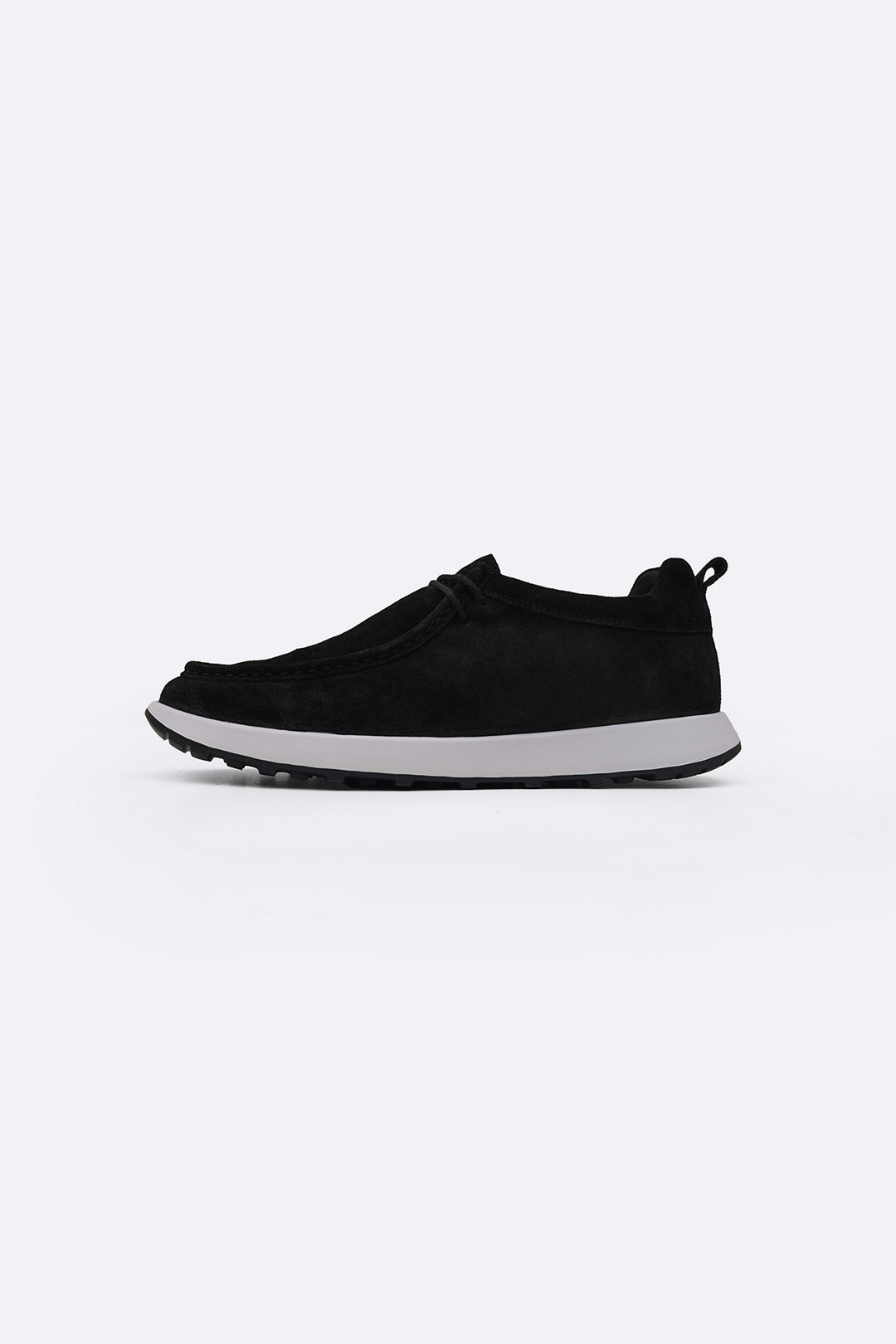 BLACK MOC TOE SUEDE WALKERS