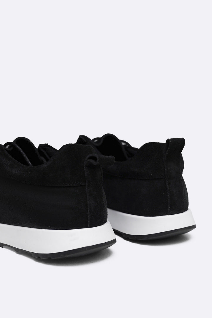 BLACK MOC TOE SUEDE WALKERS