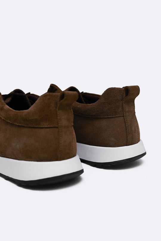 BROWN MOC TOE SUEDE WALKERS