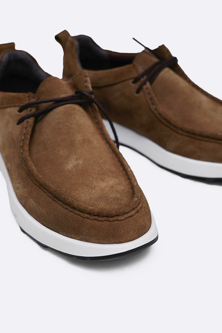 BROWN MOC TOE SUEDE WALKERS