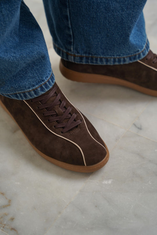 DARK BROWN TOKYO SUEDE SNEAKERS