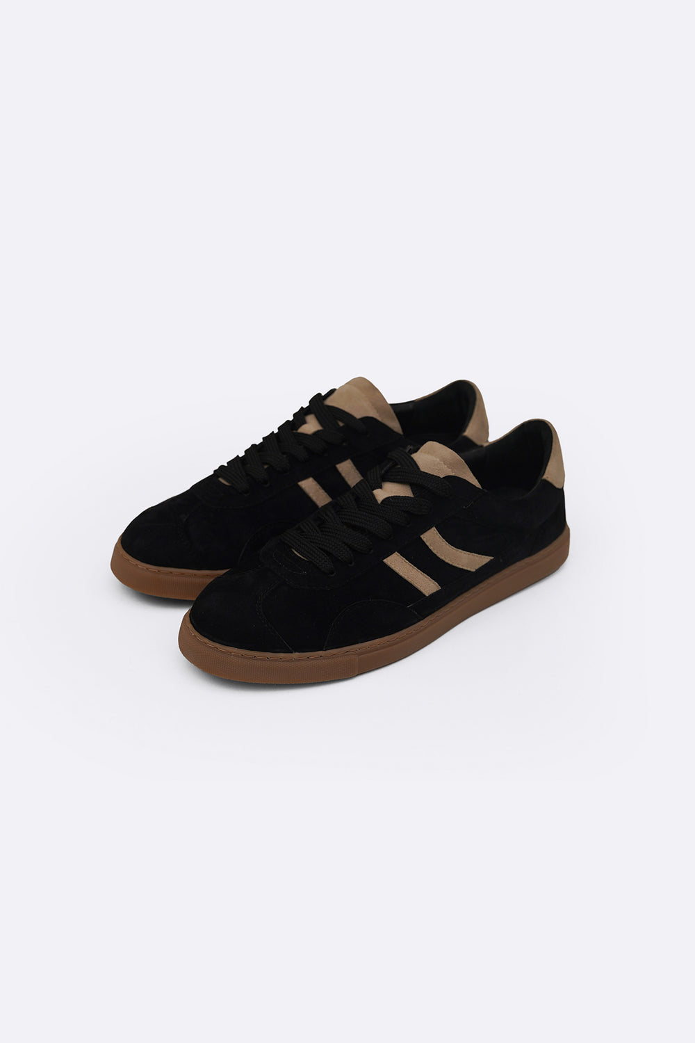 BLACK SUEDE SKATE SNEAKERS