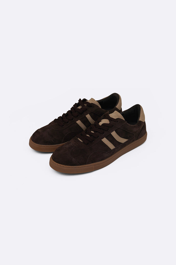DARK BROWN SUEDE SKATE SNEAKERS