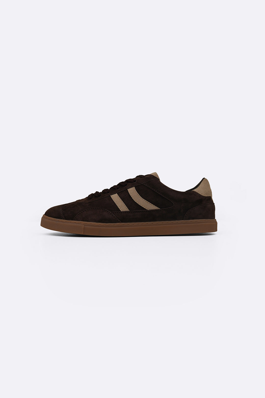 DARK BROWN SUEDE SKATE SNEAKERS