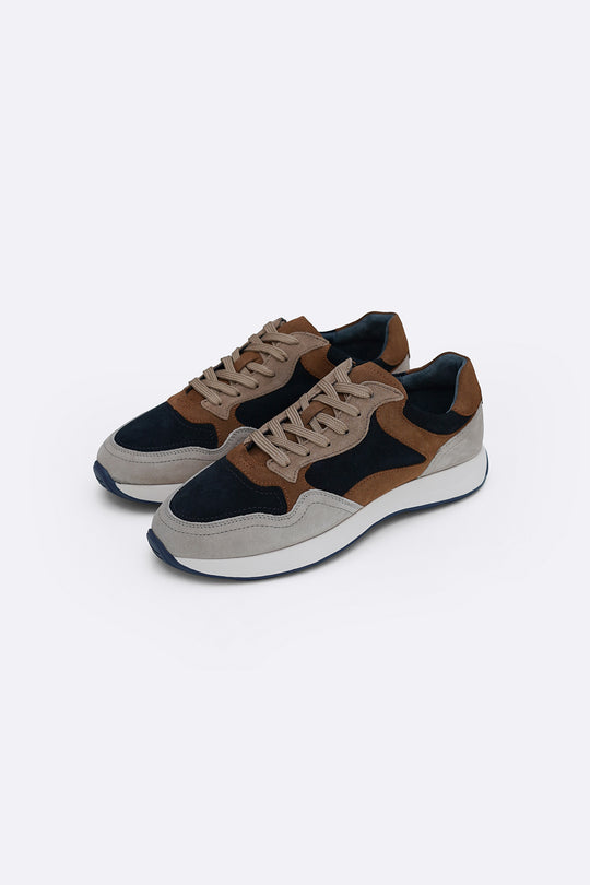 MULTI MULTI PANEL SUEDE SNEAKERS