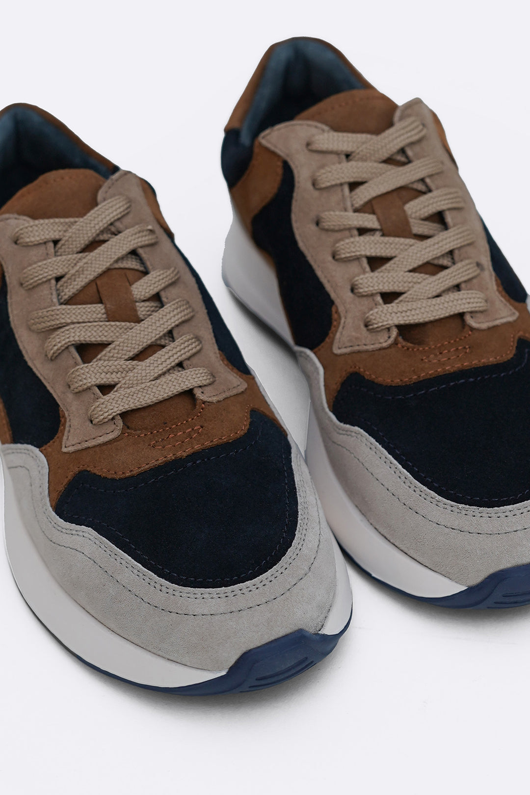 MULTI MULTI PANEL SUEDE SNEAKERS